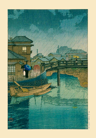 Shinagawa – Kawase Hasui Art Print | Japanische Kunst | UV-beständig