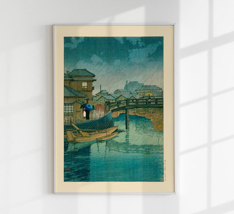 Shinagawa – Kawase Hasui Art Print | Japanische Kunst | UV-beständig — Patroa Studio