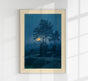 Full Moon At Gamo Art Print by Kawase Hasui – Japanese Moonlight Landscape | Fine Art Print | Canvas