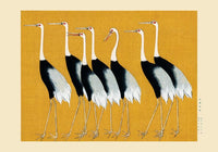 7 Yellow Japanese Red Crown Crane with Borders – Fine Art Print by Ogata Korin — Ansicht 4