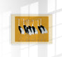 7 Yellow Japanese Red Crown Crane with Borders – Fine Art Print by Ogata Korin
