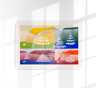 Trees by Joseph Schillinger – Fine Art Print | UV-beständig | Geometrische Kunst