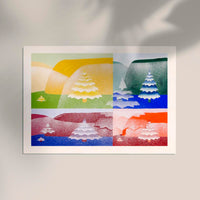 Trees by Joseph Schillinger – Fine Art Print UV-beständig Geometrische Kunst — Ansicht 3