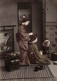 Hair Dressing by Kimbei – Kunstdruck Vintage Fotografie — Ansicht 3