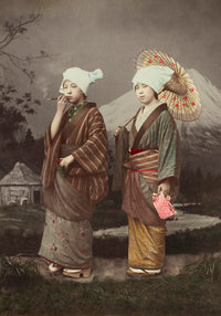 Japanese Travelers by Kimbei – Vintage Fotografie Poster — Ansicht 3