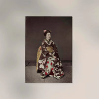 Woman Posing by Kimbei – Japanische Fotokunst handgefertigt Berlin — Ansicht 2