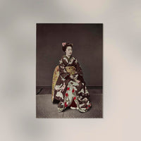 Woman Posing by Kimbei – Japanese Photo Art Handcrafted Berlin — Ansicht 2