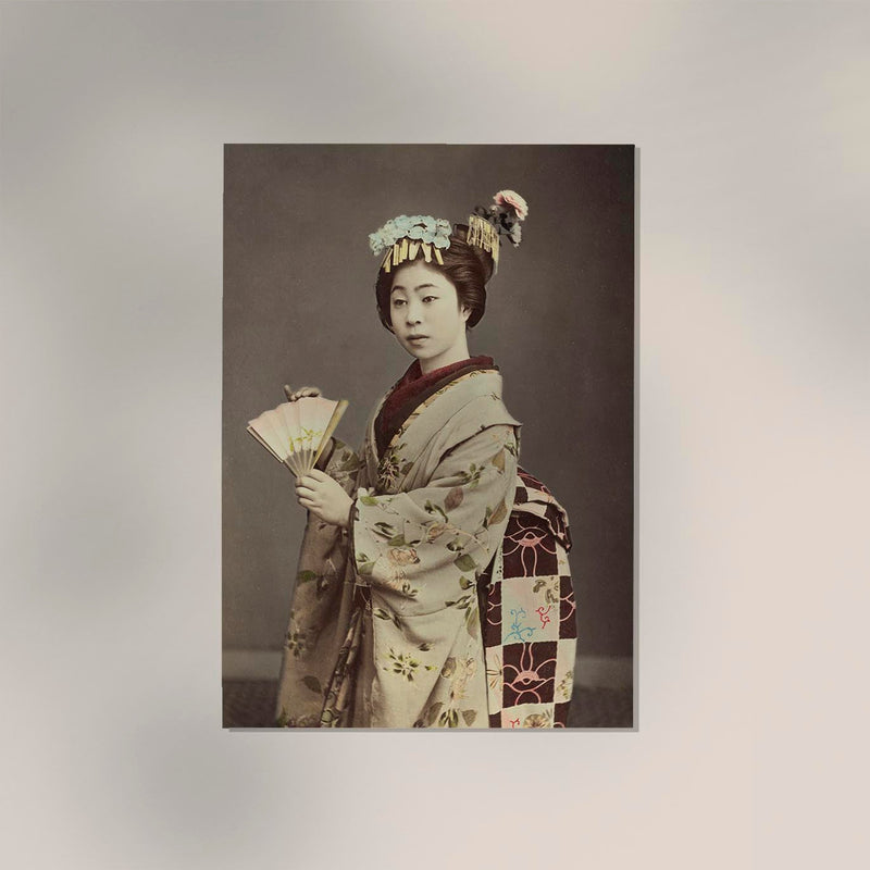 Young Woman by Kimbei – Vintage Fotografie Poster — Ansicht 2