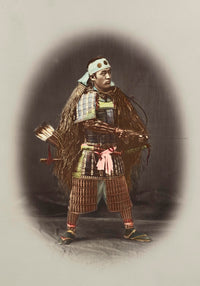 Samurai in Armour by Kimbei – Vintage Kunstdruck — Ansicht 3