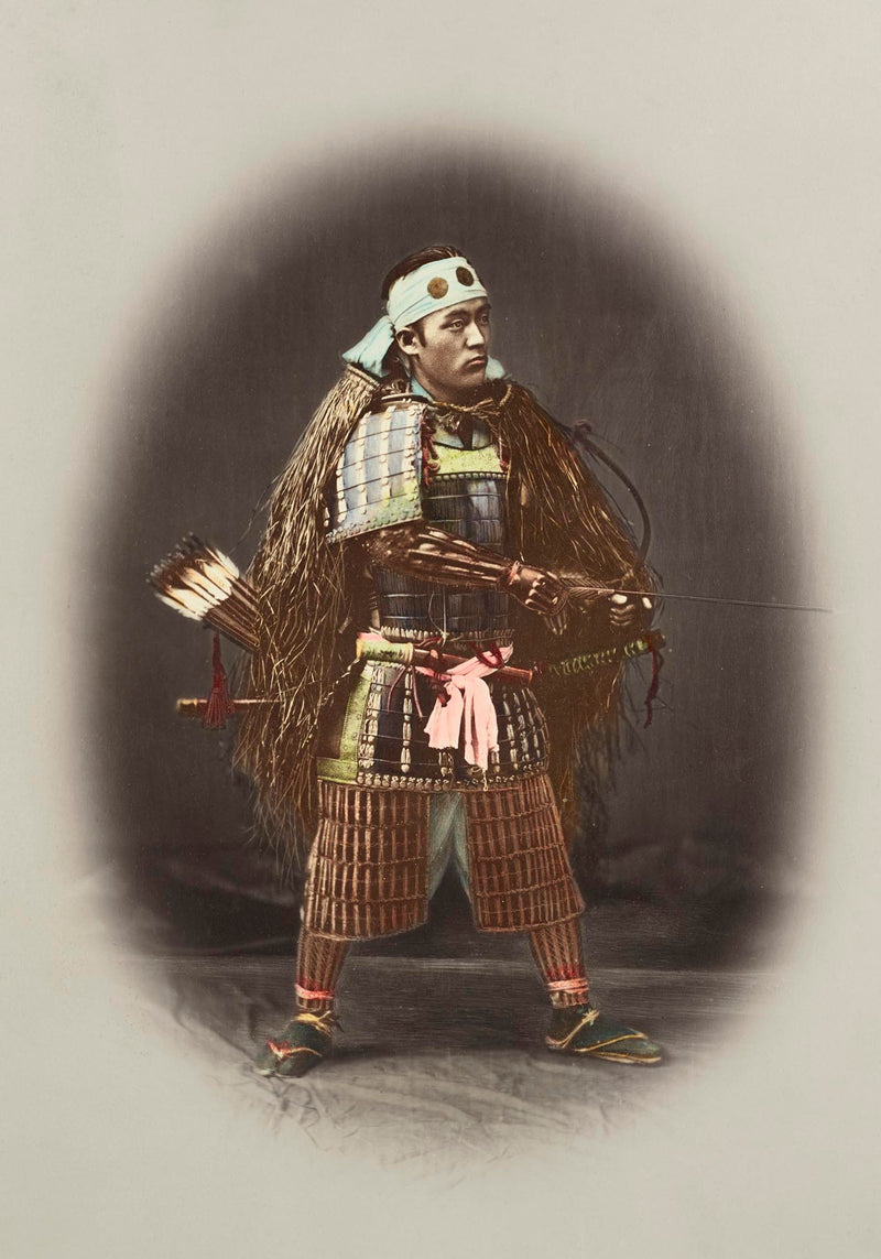 Samurai in Armour by Kimbei – Vintage Kunstdruck — Ansicht 3