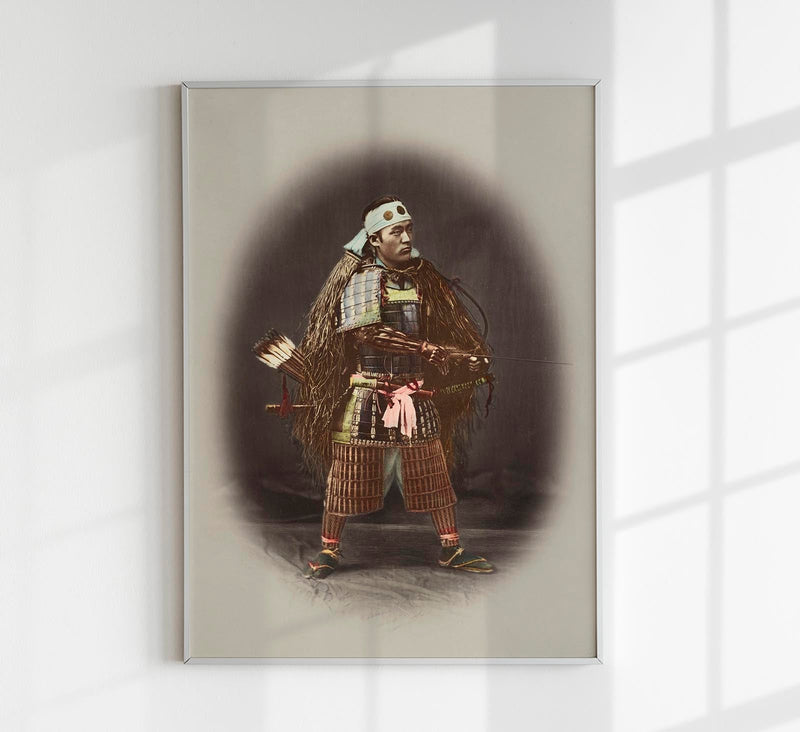 Samurai in Armour by Kimbei – Vintage Kunstdruck — Patroa Studio