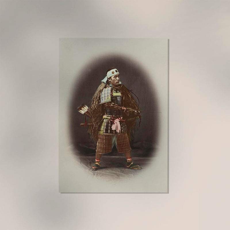 Samurai in Armour by Kimbei – Vintage Kunstdruck — Ansicht 2