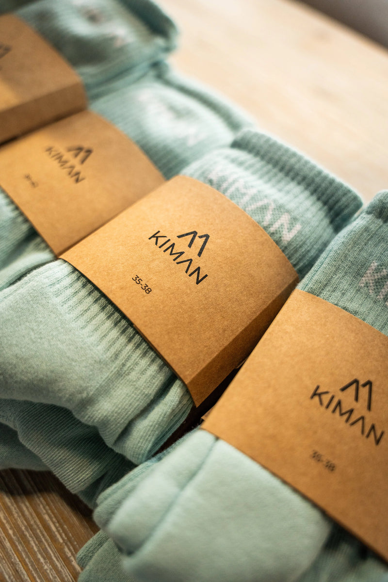 WAVE Naja Sportsocken Bio-Baumwolle Recycling-Polyester Unisex — KIMAN Sport