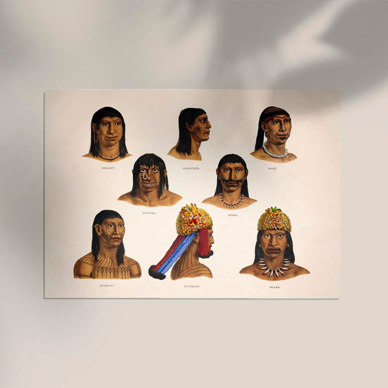 Chart Indigenous Poster – Vintage Fine Art Print | Ethno-Ästhetik | A3–A0 — Ansicht 2