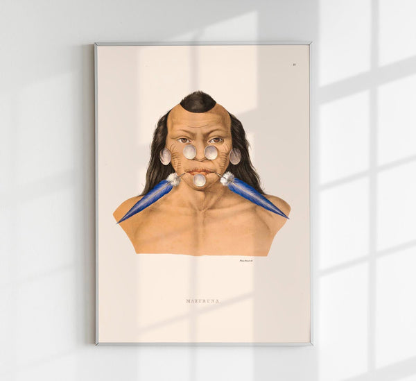 Maraxuna-Stamm Vintage Anthropologie Poster – Indigenes Kulturerbe