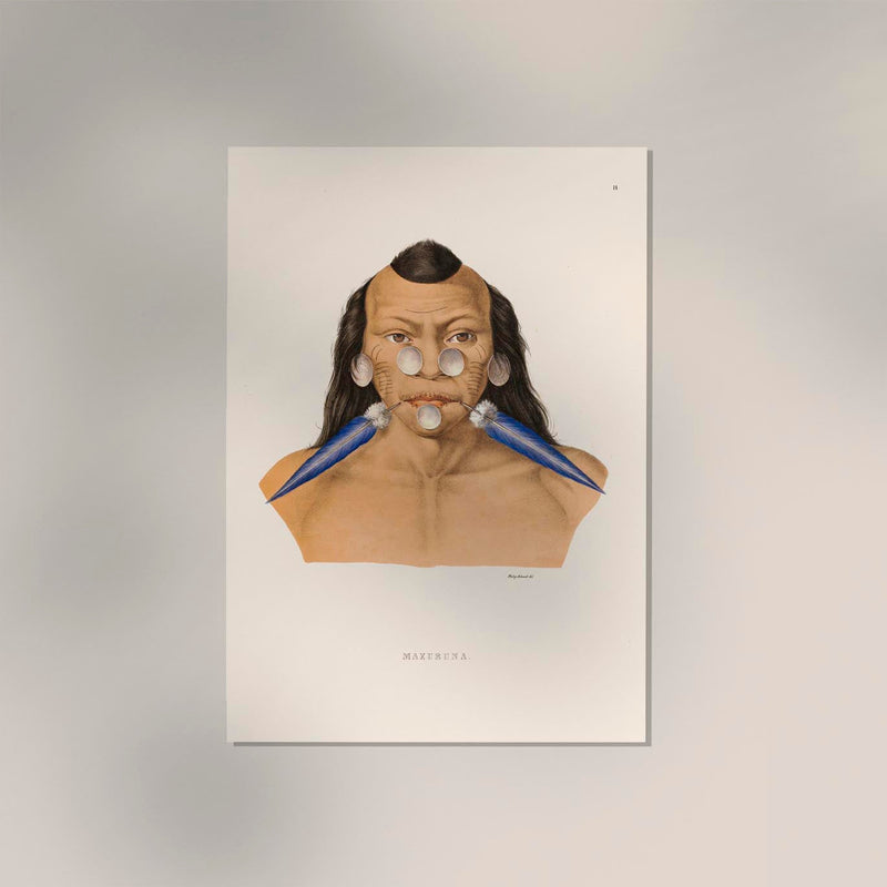 Maraxuna-Stamm Vintage Anthropologie Poster – Indigenes Kulturerbe — Ansicht 2