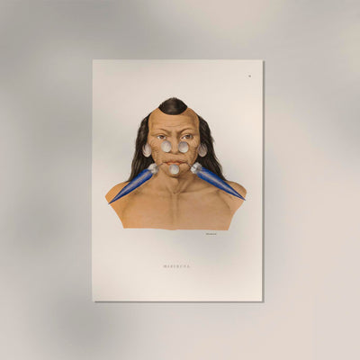 Maraxuna-Stamm Vintage Anthropologie Poster – Indigenes Kulturerbe