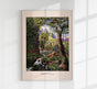Morenia Poppigian Jungle Scene Poster - Vintage Botanical Illustration, Handmade Berlin