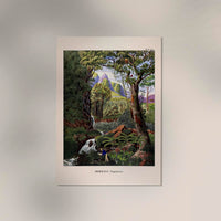 Morenia Poppigian Jungle Scene Poster - Vintage Botanical Illustration, Handmade Berlin — Ansicht 3