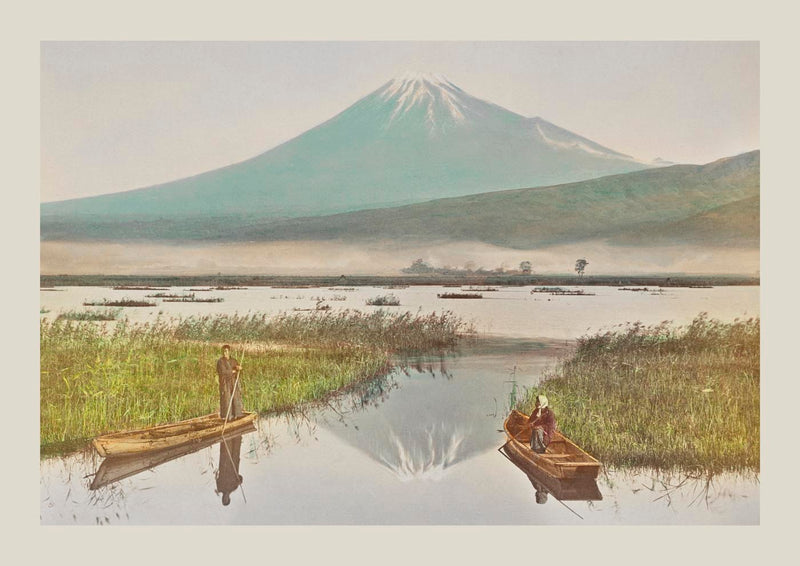 Mount Fuji by Ogawa Kazumasa – Japanese Photography Hand-coloured Print Fine Art Poster — Ansicht 3