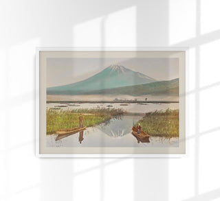 Mount Fuji by Ogawa Kazumasa – Japanese Photography Hand-coloured Print Fine Art Poster