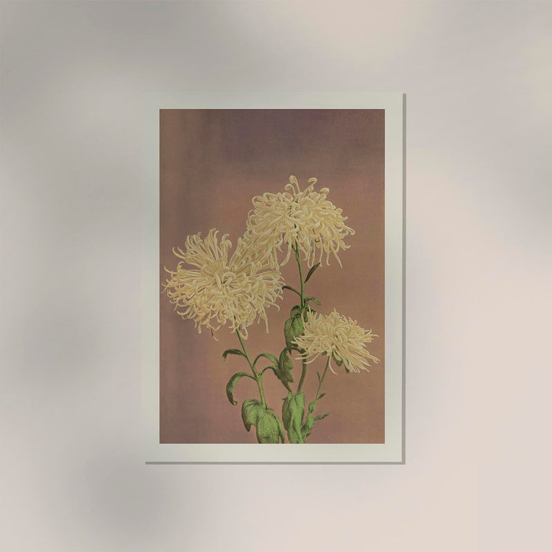 Three Yellow Chrysanthemum – Fine Art Print | Japanese Floral Art by Ogawa Kazumasa — Ansicht 2