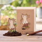 Osterkarte „Hurra, der Frühling kommt“ mit Wildblumen-Saatstecker