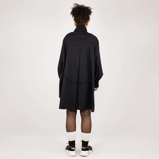 NOBUO Dark shirt blouse | Minimalist elegance with a modern twist