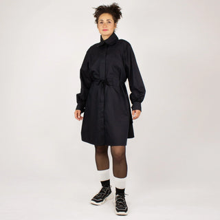 NOBUO Dark shirt blouse | Minimalist elegance with a modern twist