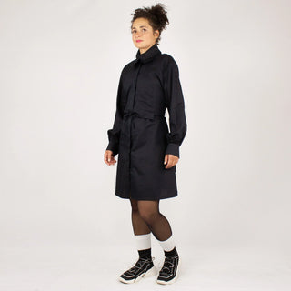 NOBUO Dark shirt blouse | Minimalist elegance with a modern twist