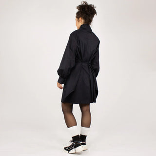 NOBUO Dark shirt blouse | Minimalist elegance with a modern twist