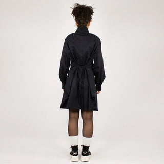 NOBUO Dark shirt blouse | Minimalist elegance with a modern twist