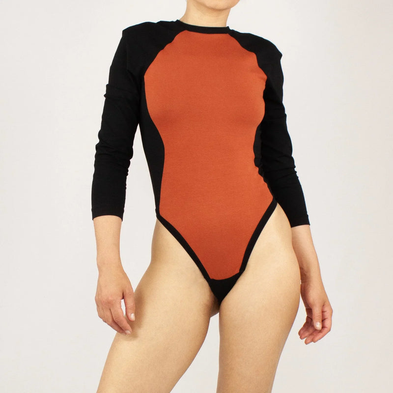Body SOLH – Long-sleeved organic cotton bodysuit with a high leg cut — Ansicht 5