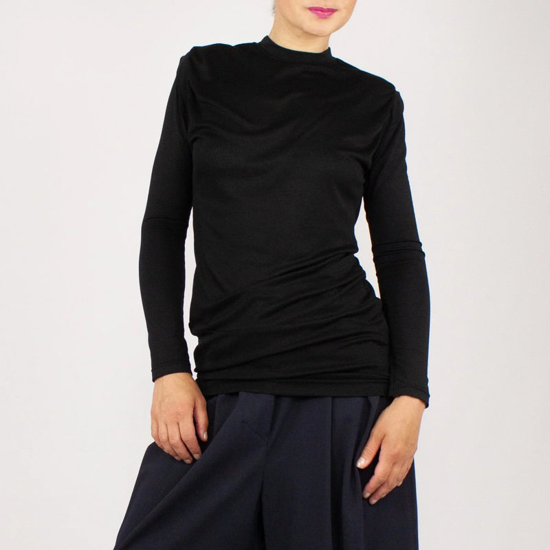 Shirt SOULAGE – Minimalist Tencel Longline Shirt — Ansicht 3