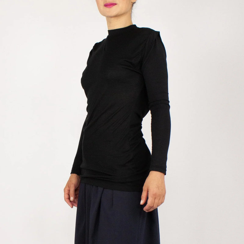 Shirt SOULAGE – Minimalist Tencel Longline Shirt — Ansicht 2