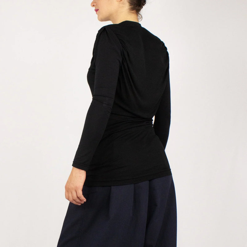 Shirt SOULAGE – Minimalist Tencel Longline Shirt — Ansicht 4