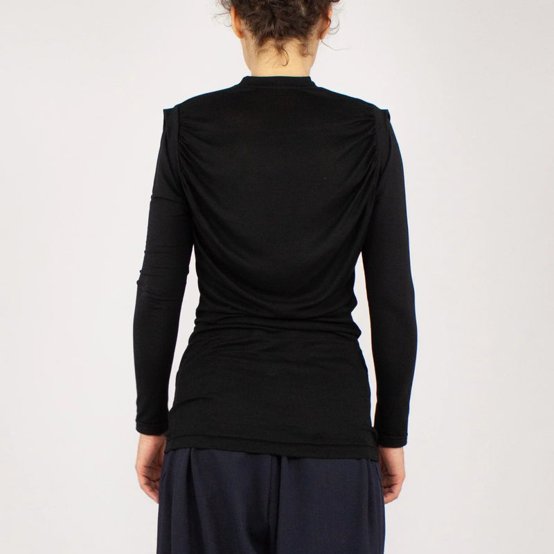 Shirt SOULAGE – Minimalist Tencel Longline Shirt — Ansicht 5
