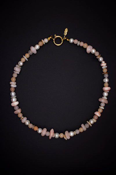 Coralie Pearl Necklace – Natural & Freshwater Pearls | Handmade | Individually Customizable