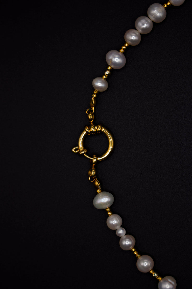 Cherie Pearl Necklace – Handcrafted Elegance with Miyuki & Freshwater Pearls — Ansicht 2