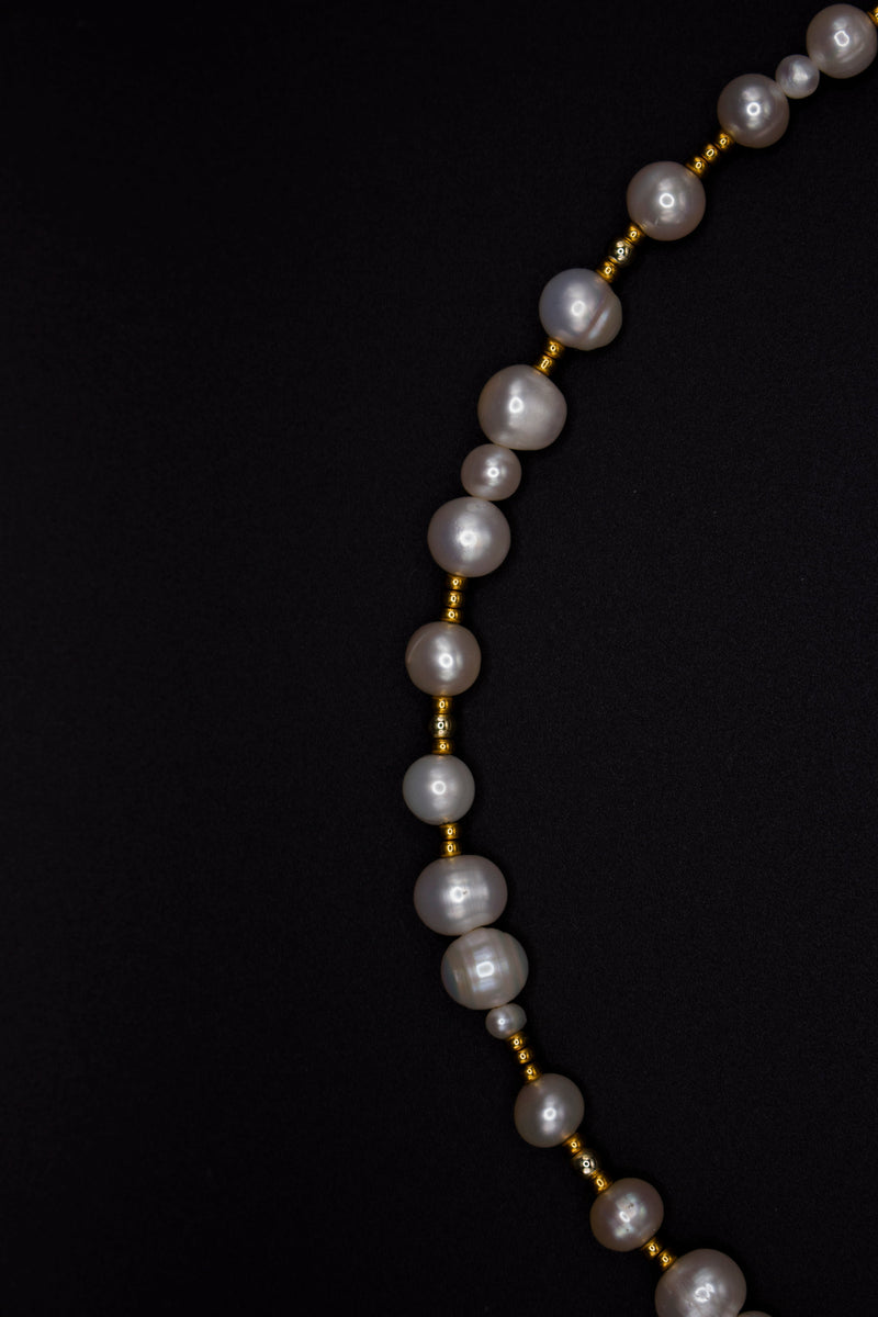Cherie Pearl Necklace – Handcrafted Elegance with Miyuki & Freshwater Pearls — Ansicht 3