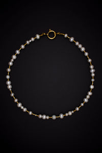 Cherie Pearl Necklace – Handcrafted Elegance with Miyuki & Freshwater Pearls — Ansicht 1