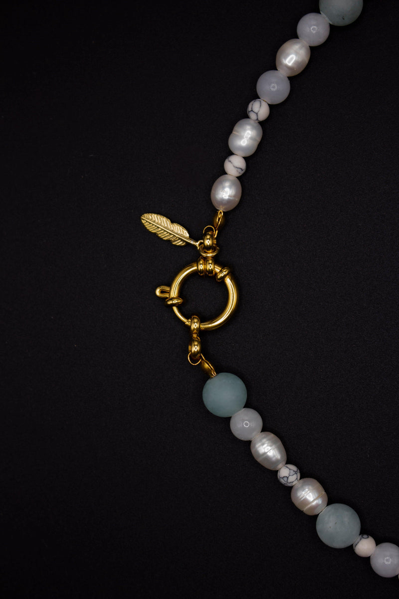 Dolphin Pearl Necklace – Freshwater Pearls Handmade, Customizable — Ansicht 2