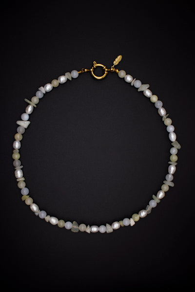 Tilda Pearl Necklace – Natural & Freshwater Pearls, Handmade