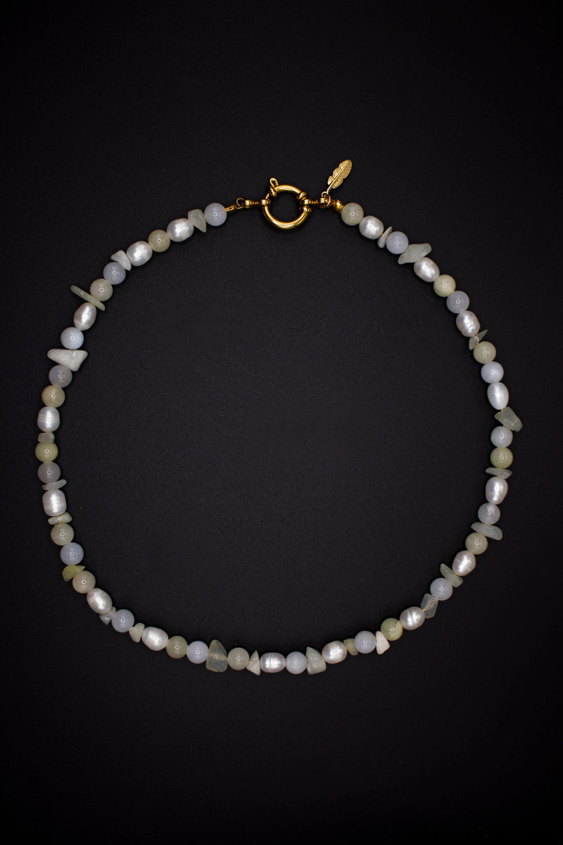 Tilda Pearl Necklace – Natural & Freshwater Pearls, Handmade — Ansicht 9