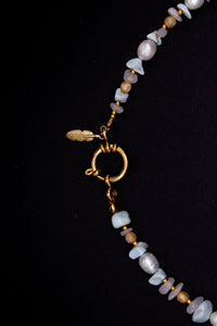 Romina Pearl Necklace – handmade freshwater pearls, choice of stainless steel clasp — Ansicht 8