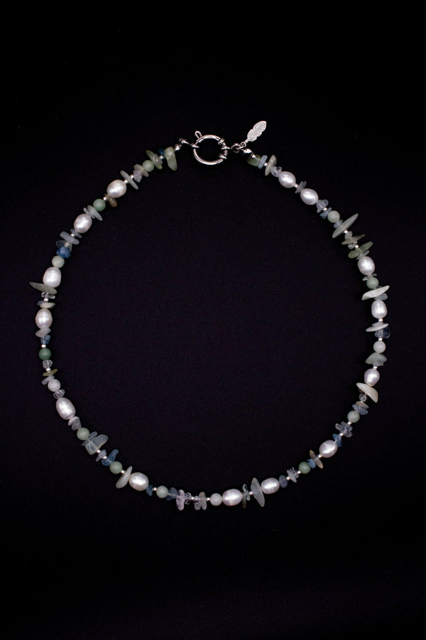 Aurelia Pearl Necklace – Natural Pearls, Miyuki & Freshwater Pearls, Handmade