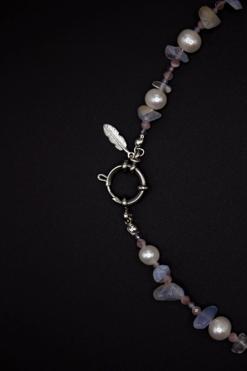 Violet Pearl Necklace – Handmade Freshwater & Natural Pearls — Ansicht 2