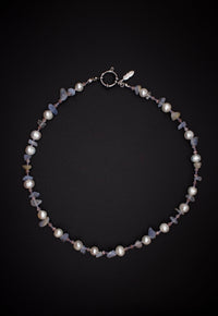 Violet Pearl Necklace – Handmade Freshwater & Natural Pearls — Ansicht 9