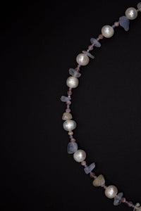 Violet Pearl Necklace – Handmade Freshwater & Natural Pearls — Ansicht 1