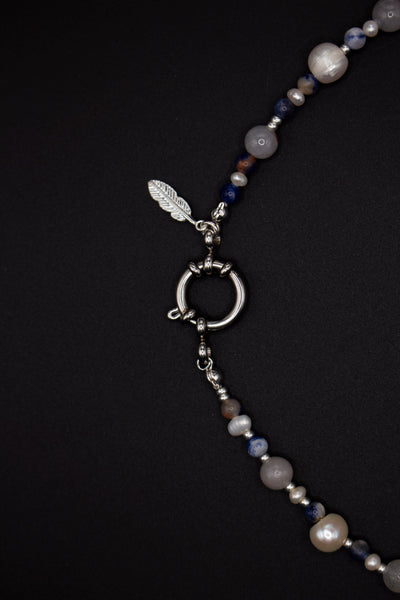 Bella Pearl Necklace – Natural Pearls & Miyuki | Stainless Steel Clasp